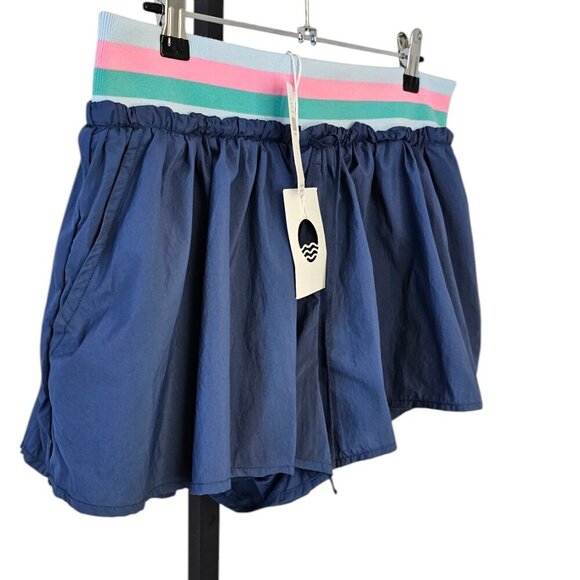 Anthropologie Daily Practice Drawstring Shorts, Skort, Blue, Pull On, Athletic,S - Picture 5 of 9